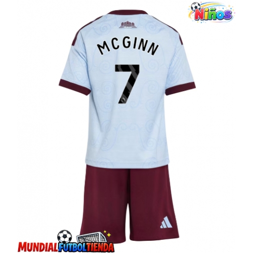 Camiseta Aston Villa John McGinn #7 Tercera Equipación Replica 2026-27 para niños mangas cortas (+ Pantalones cortos)